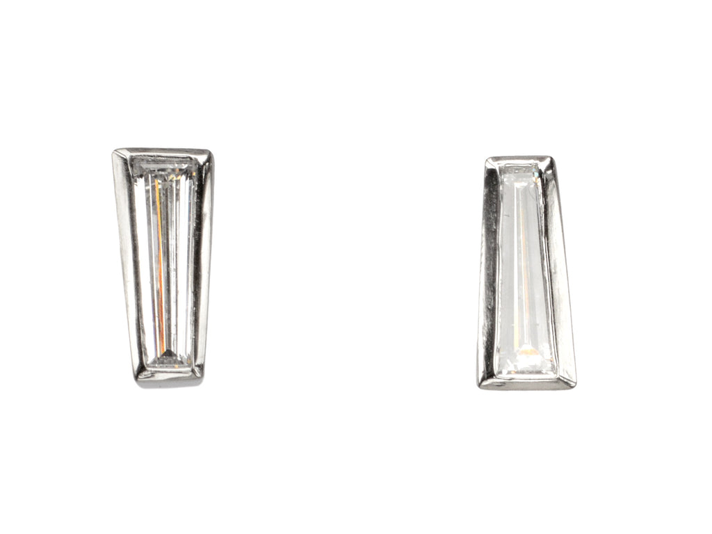 EB Tapered Diamond Studs (on white background)