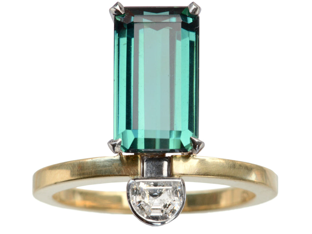 EB Blue Tourmaline Ring (on white background)