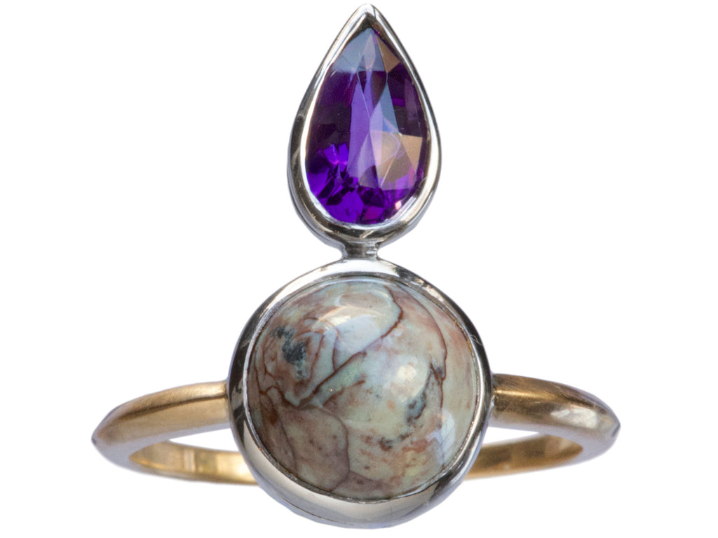 EB Turquoise & Amethyst Ring (on white background)