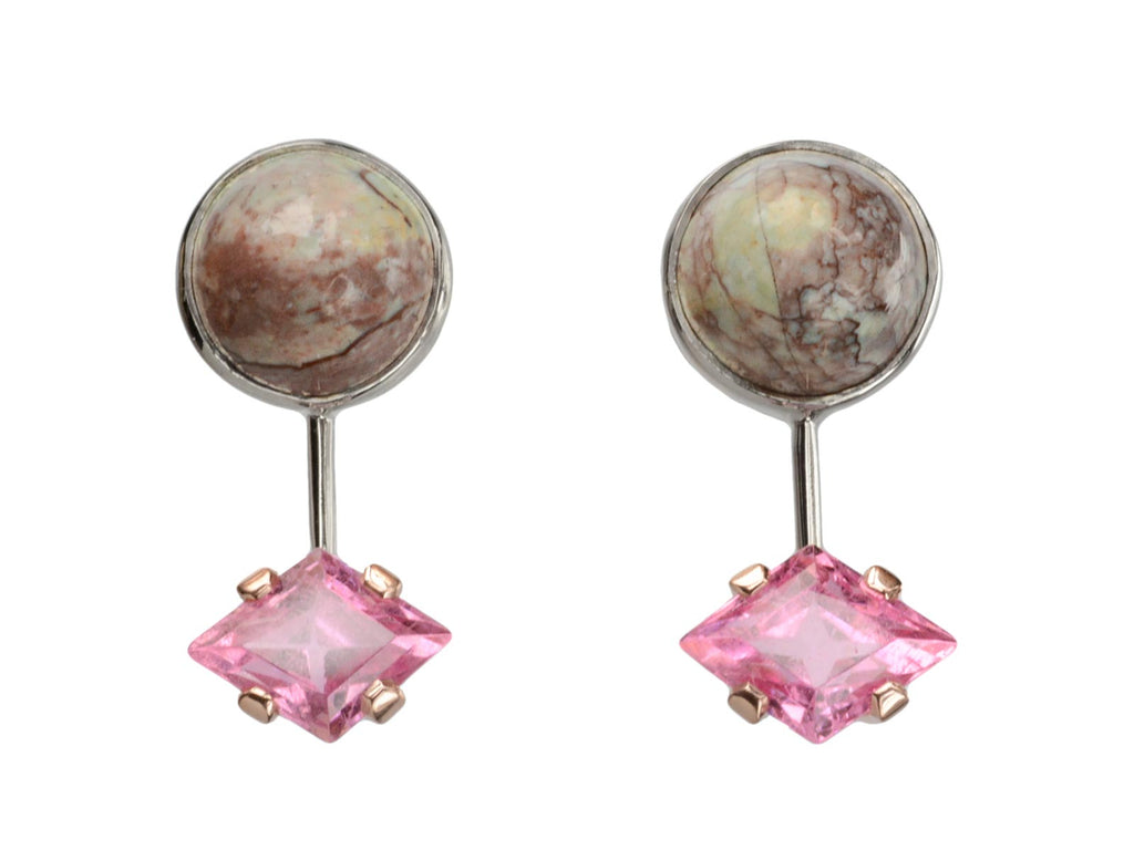 EB Pink Tourmaline Earrings (on white background)