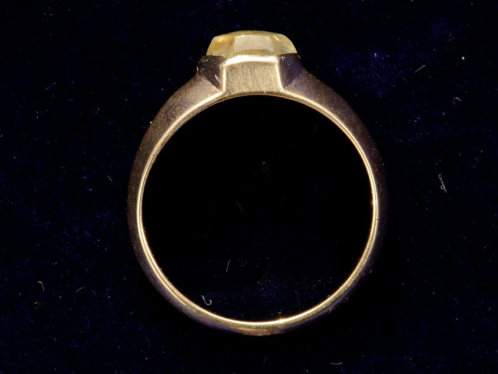 EB Yellow Sapphire Ring (profile view)