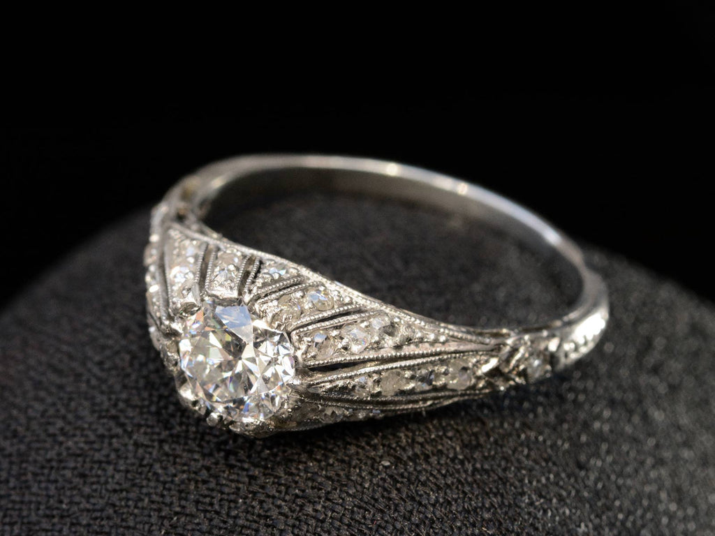 1.00 Carat Diamond Art Deco Filigree Vintage Engagement Ring – Robinson's  Jewelers