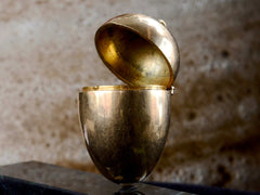 thumbnail of 1920s Gold Egg Pendant (open side)