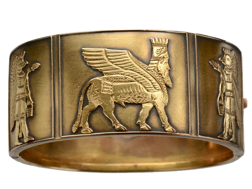 1870s Assyrian Revival Bracelet (on white background)