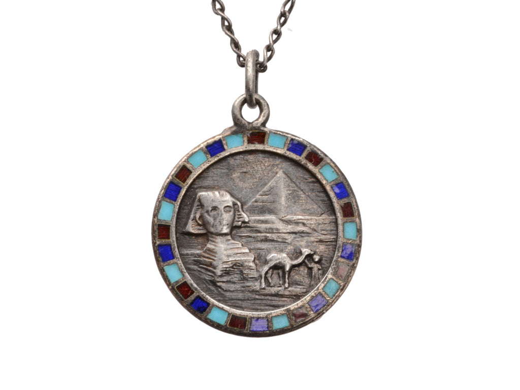 1920s Egyptian Pendant Necklace