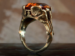 1910s Citrine Elephant Ring