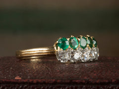 1890s Emerald & Diamond Ring