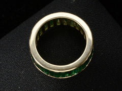 c1940 Emerald Eternity Ring