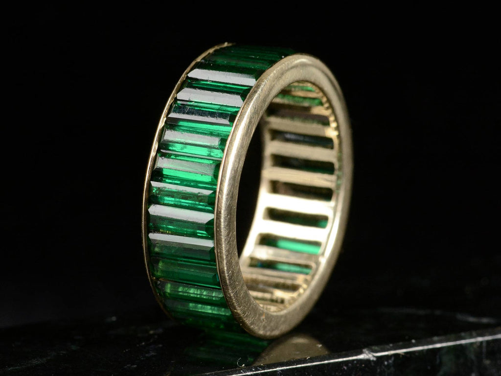 c1940 Emerald Eternity Ring