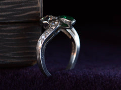 1920s Deco Emerald & Diamond Ring