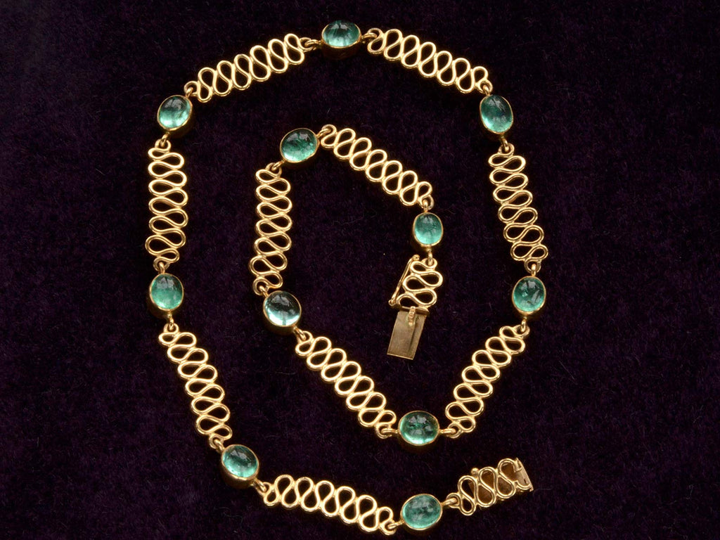 1960s Emerald & 18K Necklace