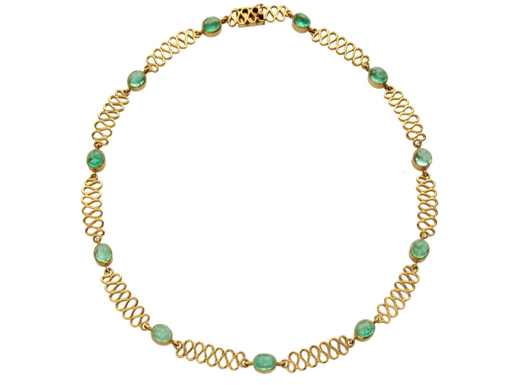 1960s Emerald & 18K Necklace