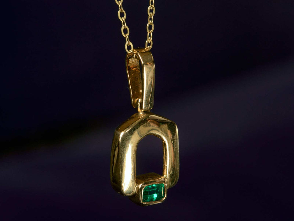 1980s Emerald Necklace, 18K