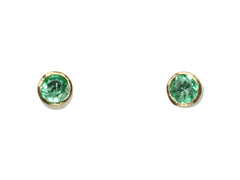 thumbnail of Vintage Emerald Stud Earrings (on white background)