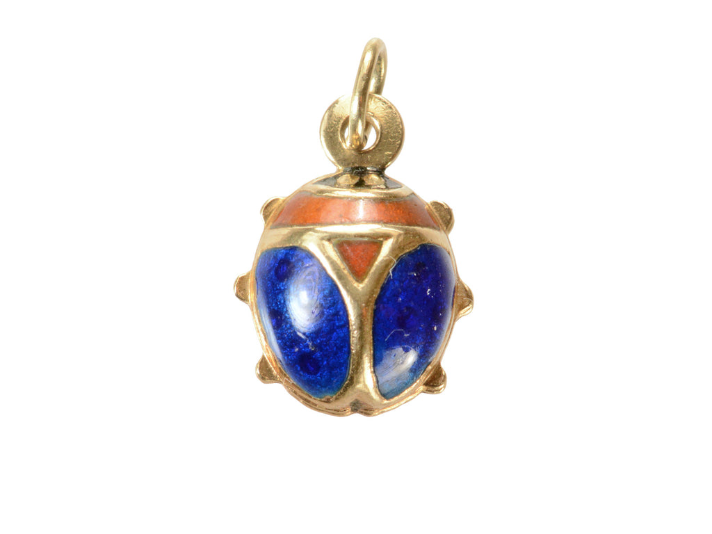 c1960 Enamel Bug Charm (on white background)
