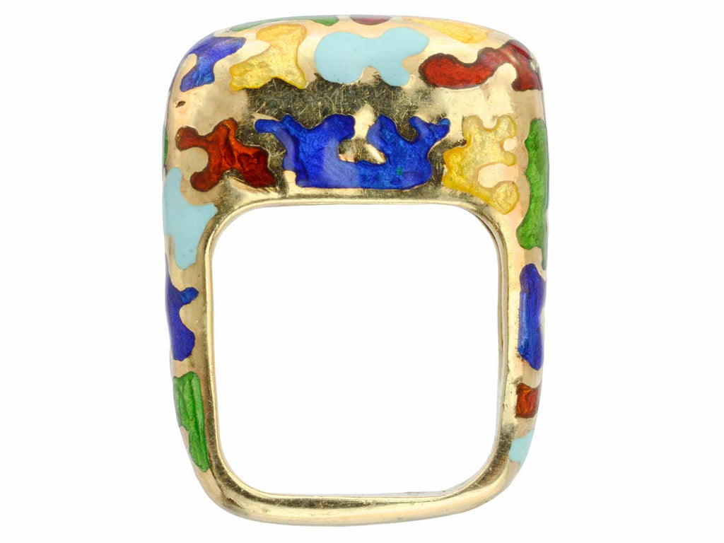 1980s Enamel Ring (on white background)