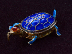 1960s Enamel Turtle Pendant