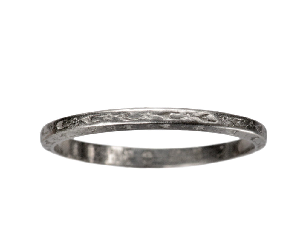1929 Engraved Platinum Band (on white background)