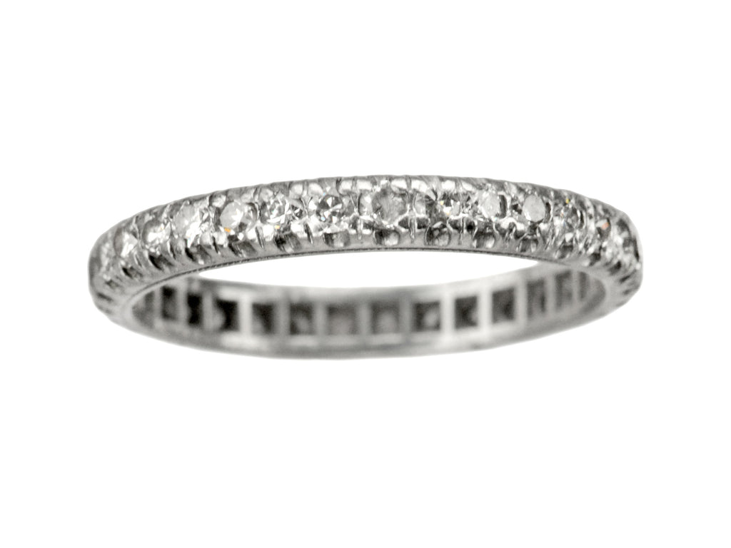 c1930 Art Deco Eternity Band (on white background)