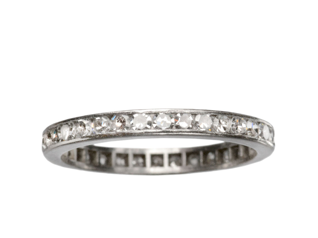 1930s Diamond Eternity Band (on white background)