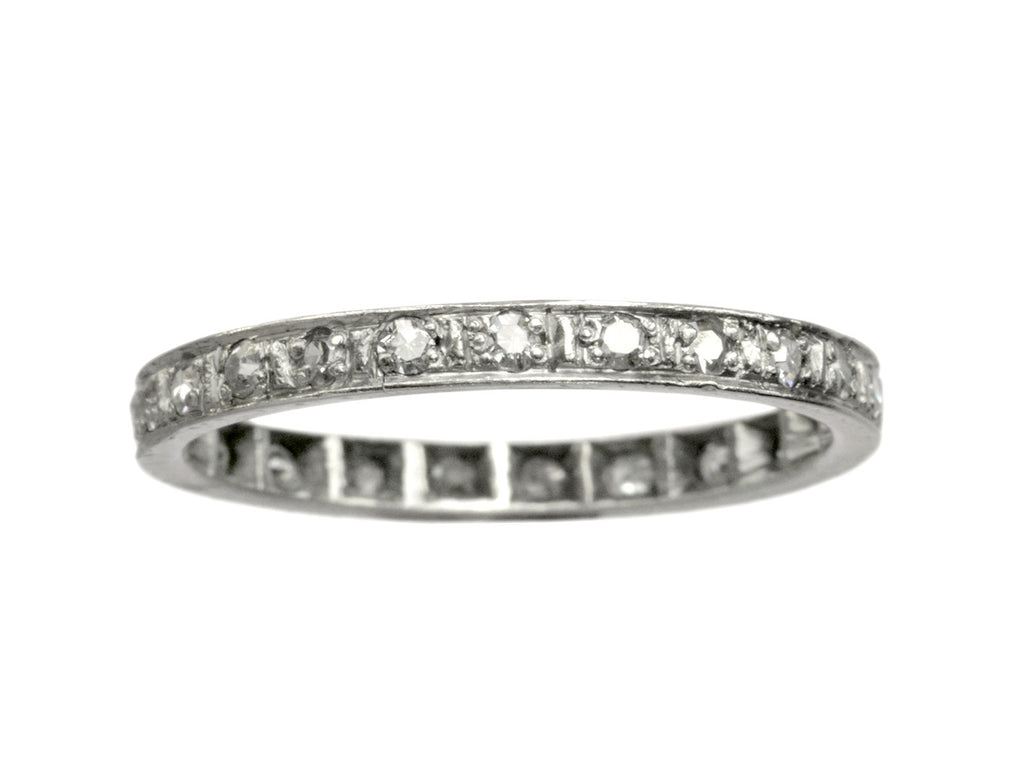 1920s Diamond Eternity Band (on white background)