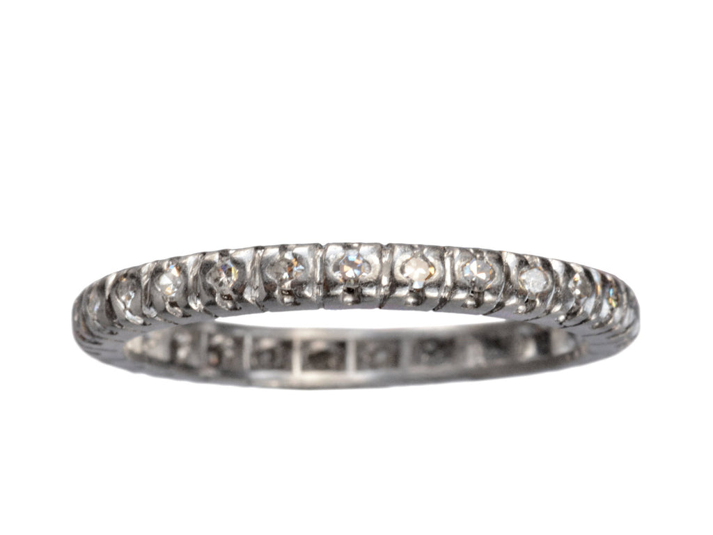 1940s Diamond Eternity Band (on white background)