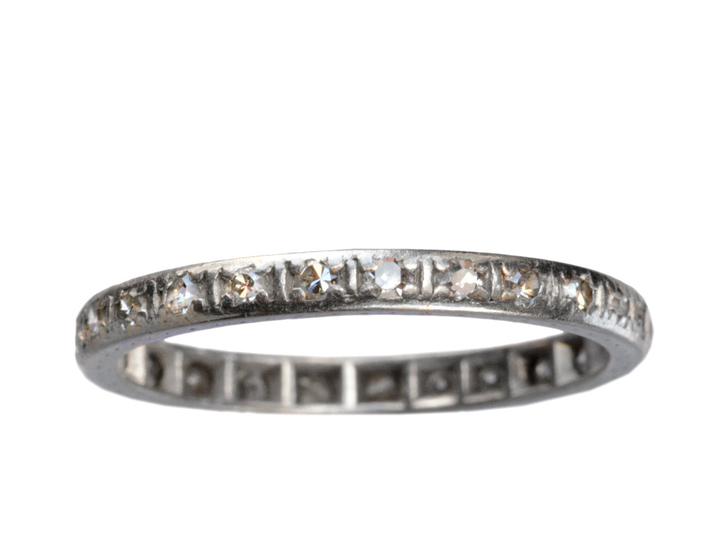 1920s Diamond Eternity Band (on white background)