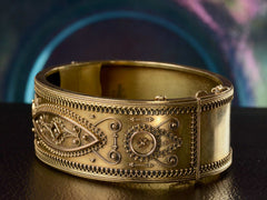 thumbnail of 1880s Etrucan Revival Bracelet (side view)