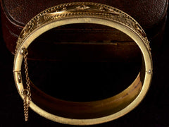 1880s Etrucan Revival Bracelet (profile view)