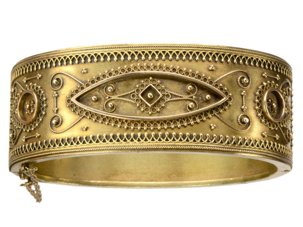 1880s Etrucan Revival Bracelet (on white background)