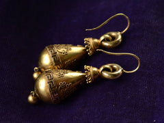c1880 Etruscan Revival Earrings