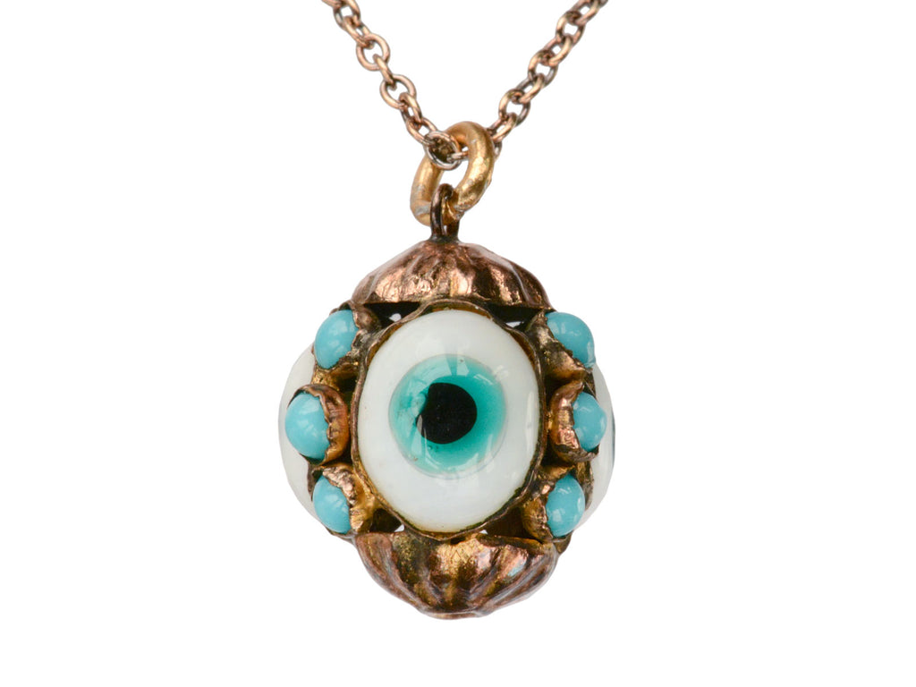1900s Evil Eye Pendant (on white background)