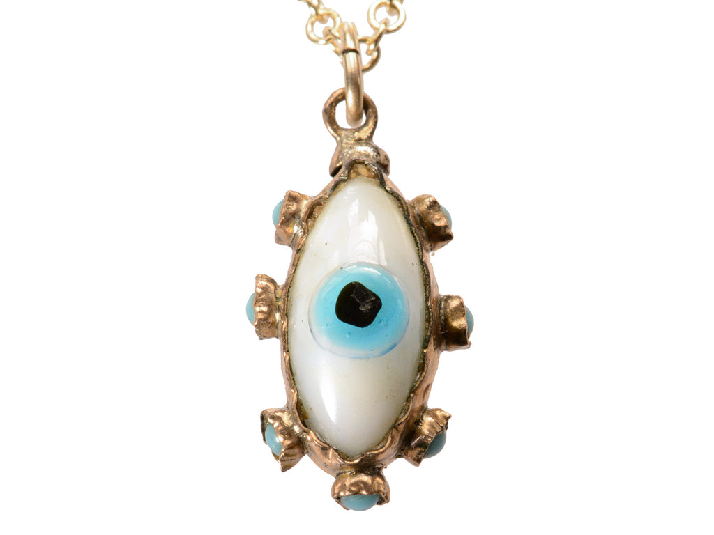 c1900 Evil Eye Pendant (on white background)