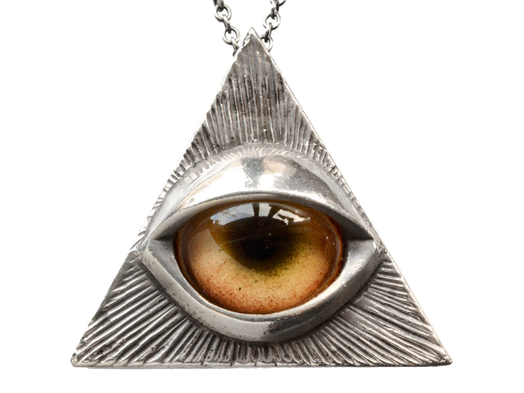 Vintage Eye of Providence Pendant (on white background)