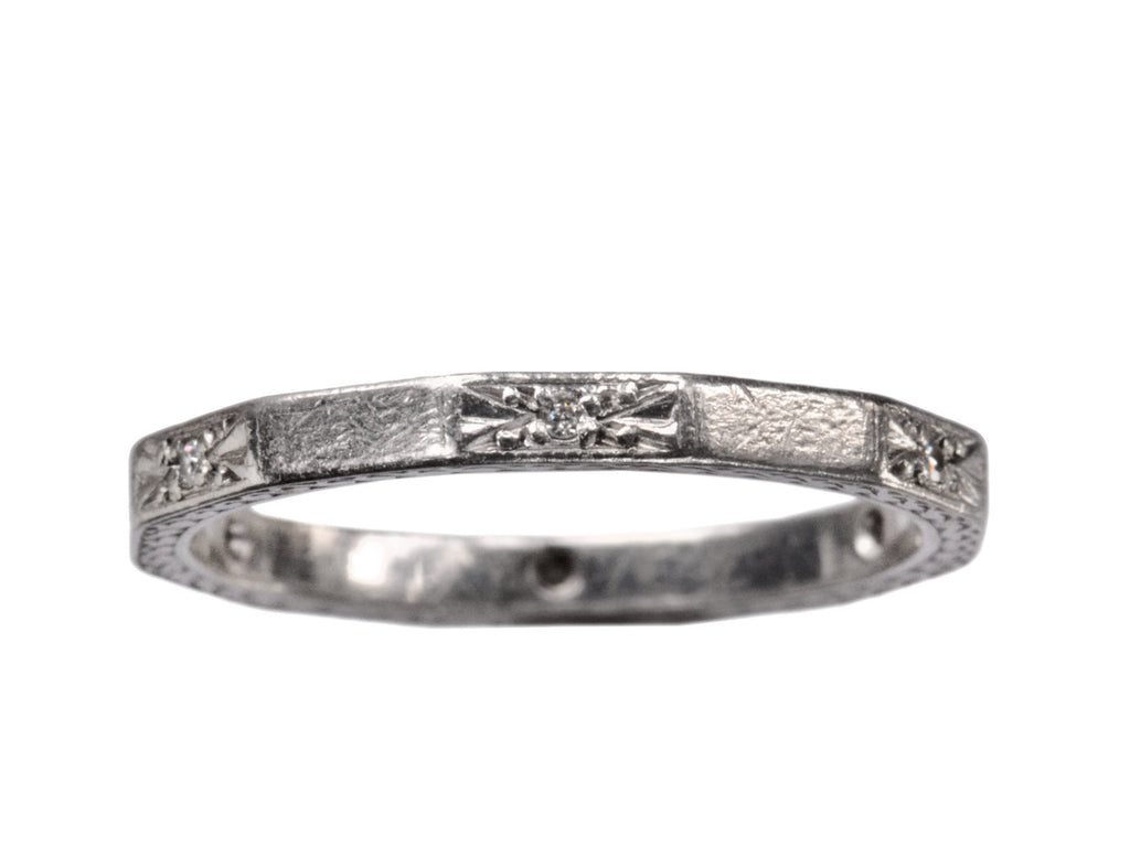 1920s Faceted Eternity Band (on white background)