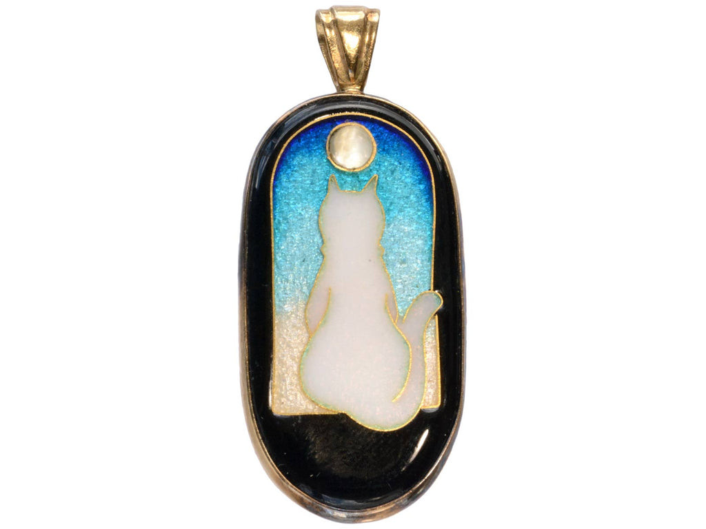1991 Magick Cat Pendant (on white background)