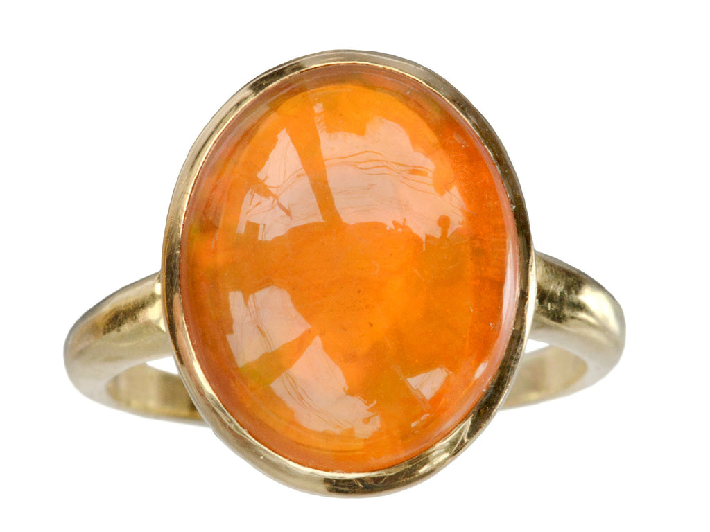 1910-20s Fire Opal Ring (on white background)