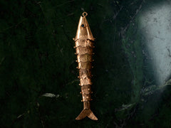 Vintage Articulated Fish Pendant