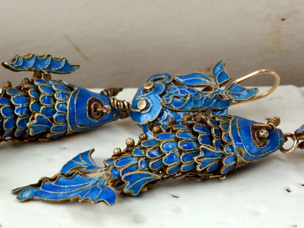 Early 1900s Chinese Fish Earrings