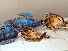 Early 1900s Chinese Fish Earrings