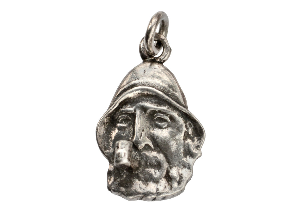 Vintage Fisherman Charm (on white background)