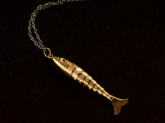 thumbnail of 1960s Portuguese Fish Pendant (side view)