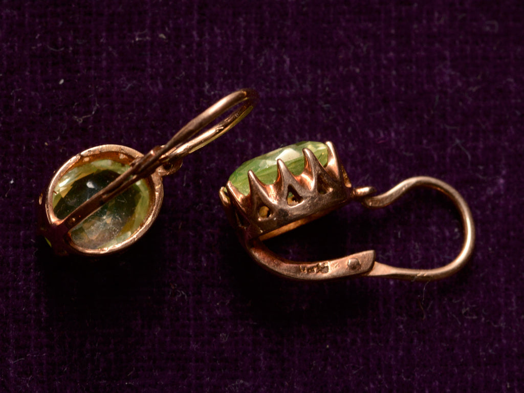 Early 1900s Fluorite Earrings