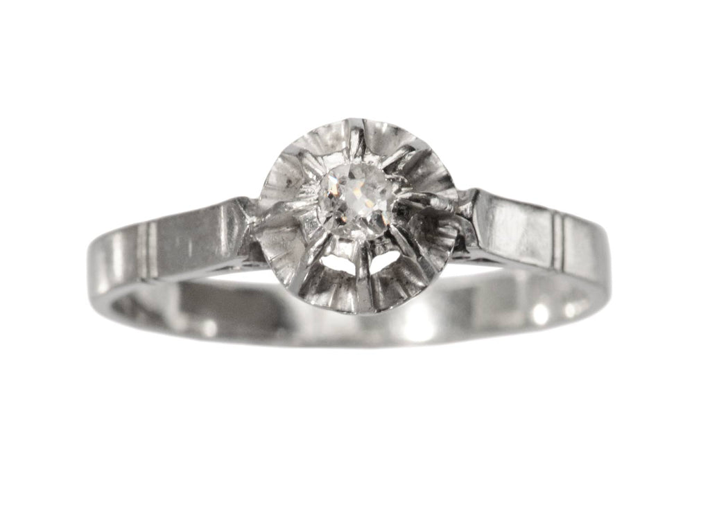 Vintage 1920's 2 Carat Diamond Art Deco Engagement Ring - Filigree Jewelers