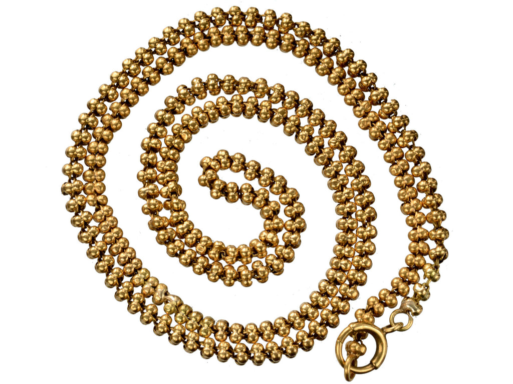 19th Century 18K French Chain (on white background)