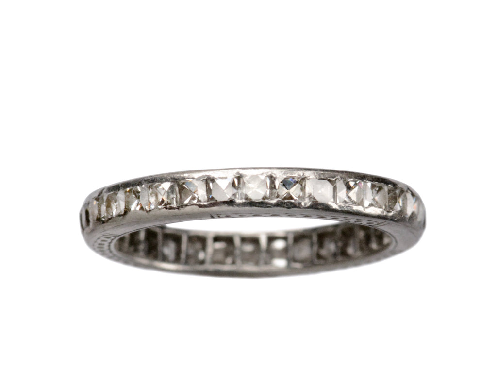1920s French Cut Eternity Band (on white background)