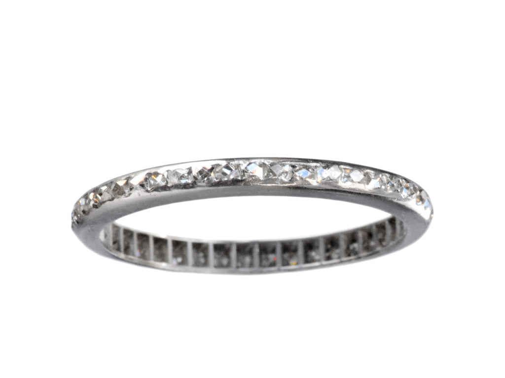 1930s French Cut Diamond Band (on white background)
