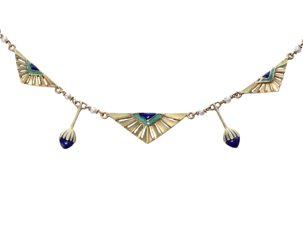 c1920 French Deco Necklace (on white background)