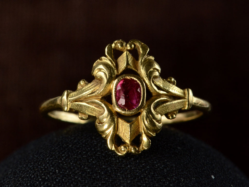 c1890 French Ruby Ring