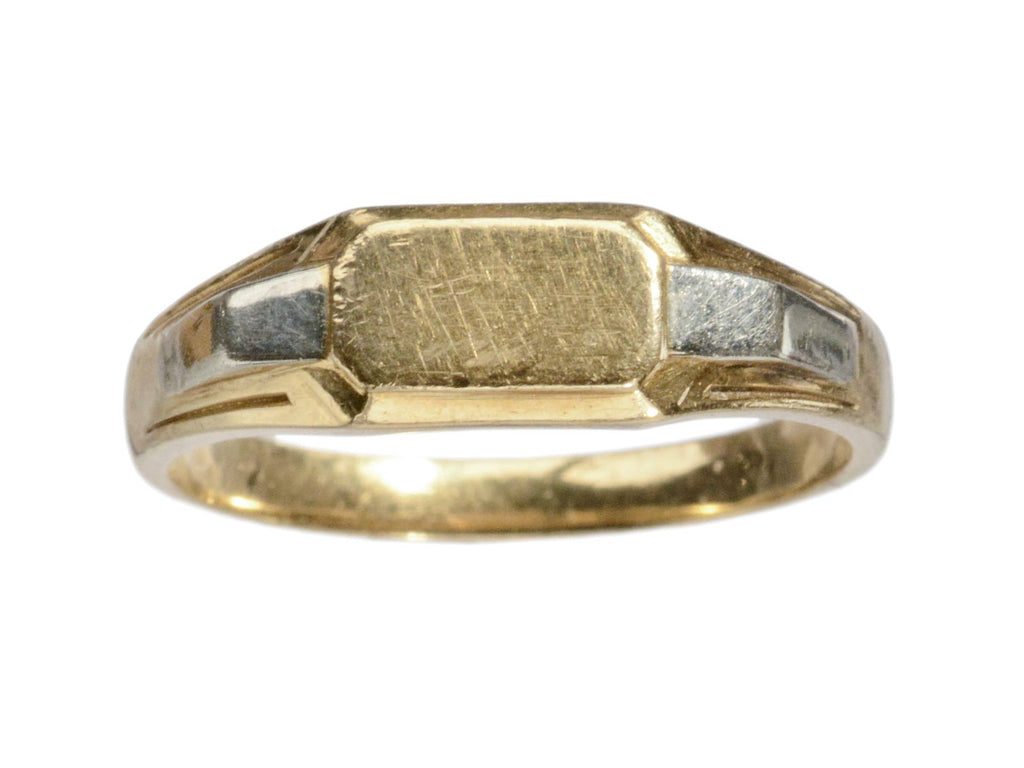 1920s French Signet Ring (on white background)